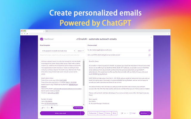 FinalScout - ChatGPT-Driven LinkedIn Emails Preview image 7
