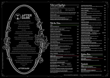 After Dark menu 