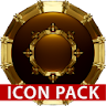 HAMOND gold - Icon pack black  icon