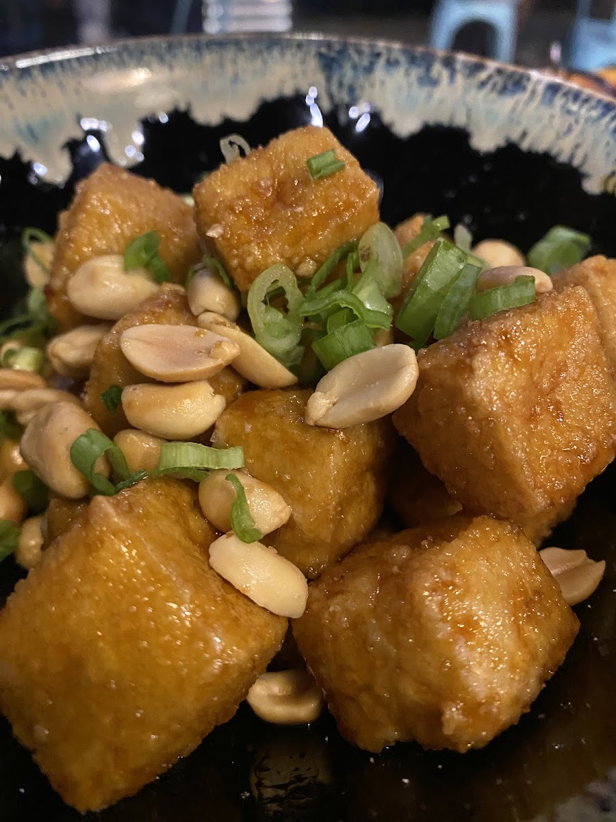 Fried tofu GF super amazing and flavorful