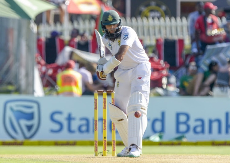 Hashim Amla of South Africa during day 1 of the 2nd Sunfoil Test match between South Africa and India at SuperSport Park on January 13, 2018 in Pretoria.