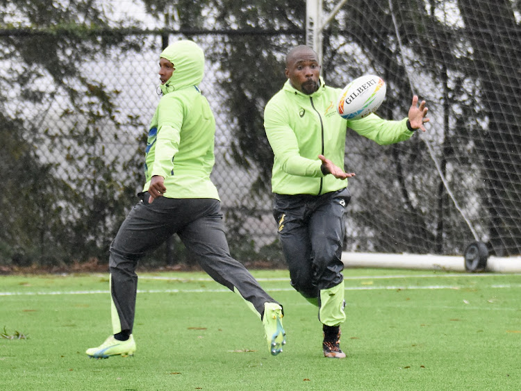 Siviwe Soyizwapi during a Blitzboks training session at Dignity Health Sports Park in Carson, Los Angeles on February 24 2023.