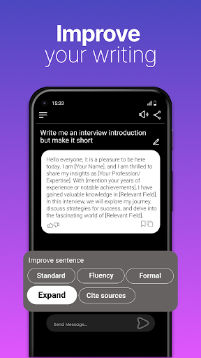 Screenshot My AI Writer: AI Essay Writer