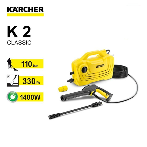 Máy xịt rửa xe cao áp Karcher K2 Classic 1400W 110 bar dây dài 3 mét