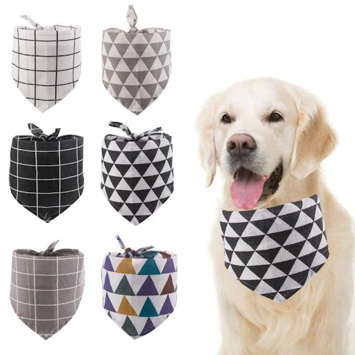 Classic Plaid Pet Dog Bandana Pet Grooming Accessories Dog Kerchief Pet Saliva Towel Scarf For Small Large Dog Cat Acces
