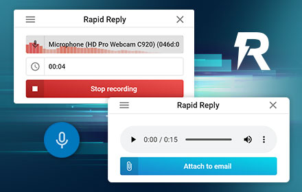 RapidReply - Send Voice Messages via Email small promo image