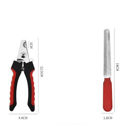 Professional Pet Nailclippers Cutter File Kit Stainless Steel Scissors Clippers for Cats Dogs Claws Pruning Grooming Acc