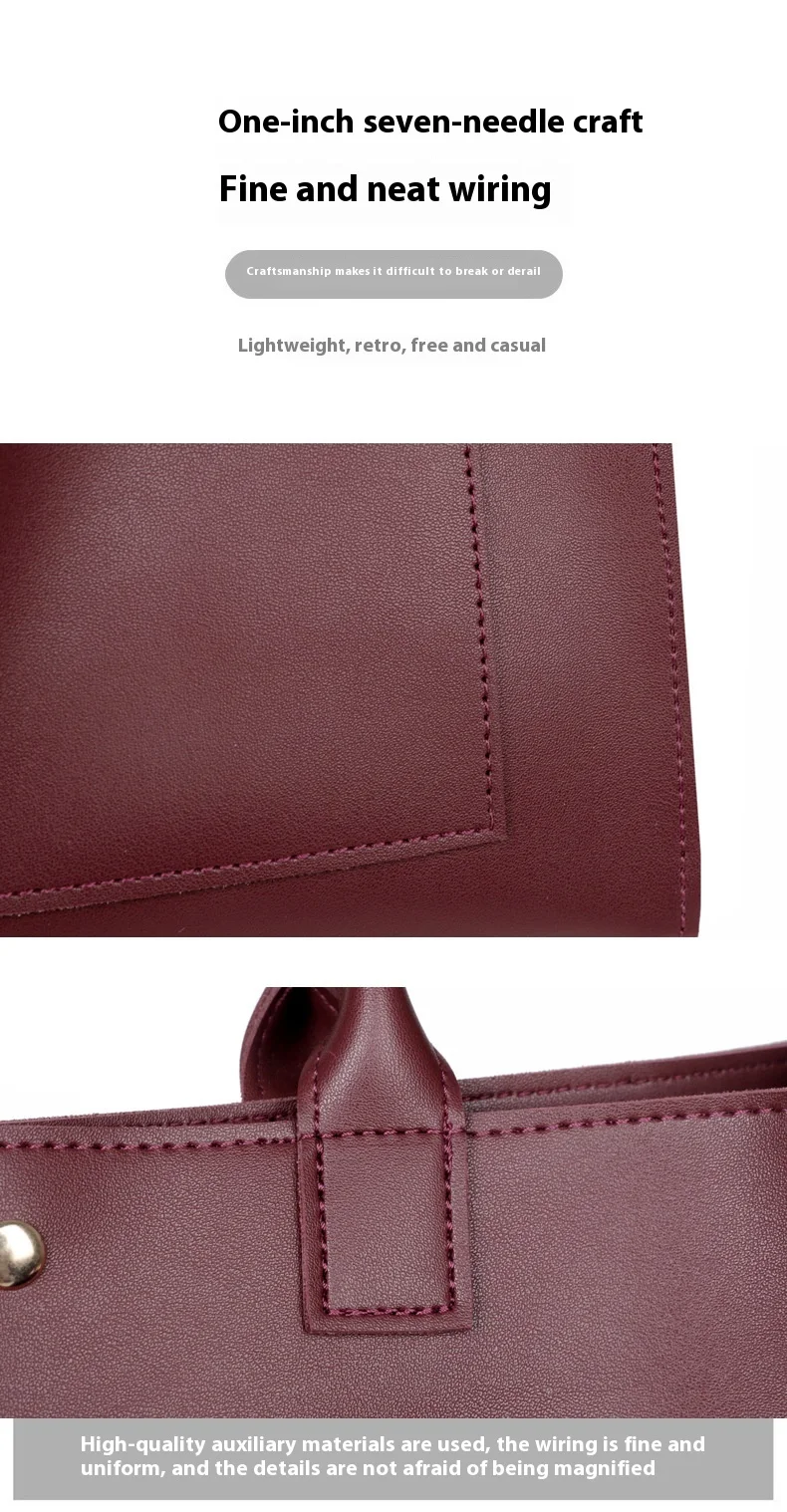 Title 15, Grand Sac Cabas Messenger Épaule en PU Couleur ...
