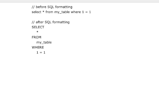 SQL Formatter