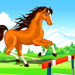 Cover Image of Herunterladen Horse Run Fun Race 3D Games  APK