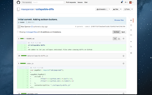 Collapsible Diffs