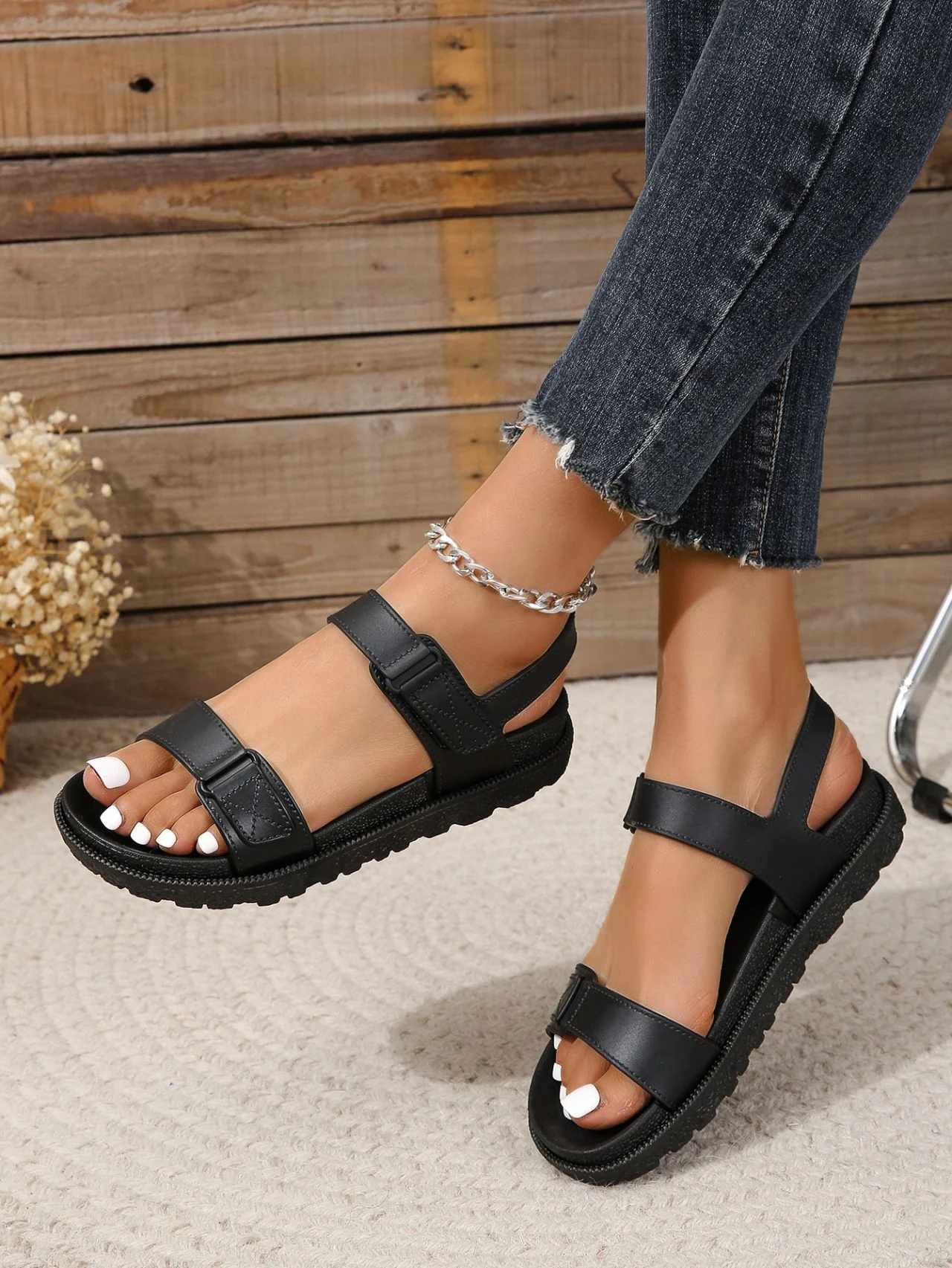 Title 14, Sandali Sportivi Velcro Moda Esterna Casual Spi...