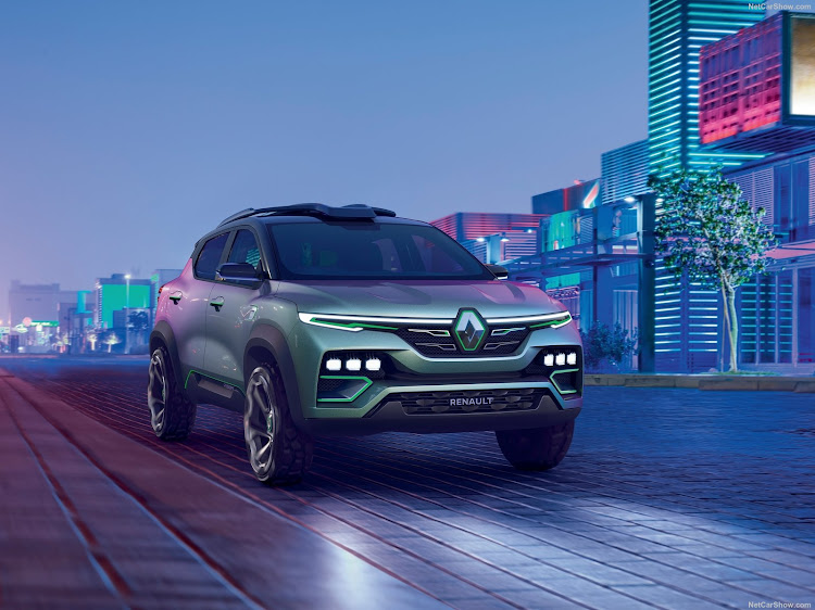 The concept version of Renault’s smallest SUV, the Kiger.