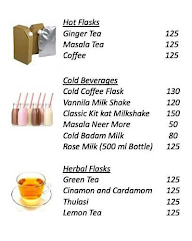 Tea Wheelers menu 1