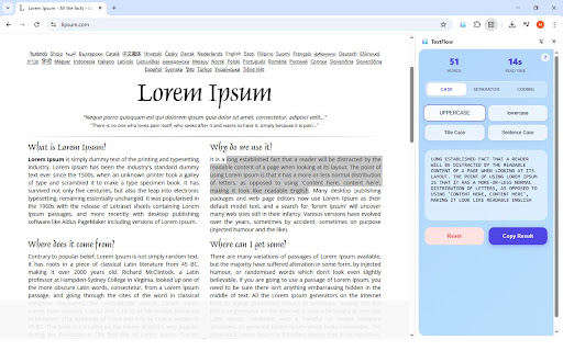 TextFlow screenshot 1