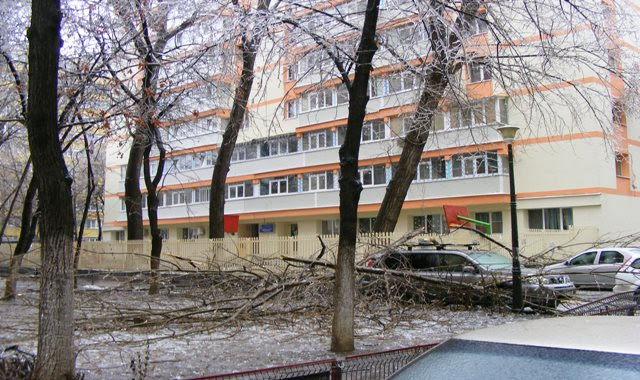 AT LEAST 50 CARS DESTROYED BY FREEZING RAIN BUCHAREST