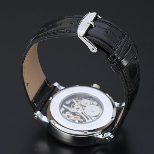 Title 3, Mens hollow automatic mechanical watch. Experi...