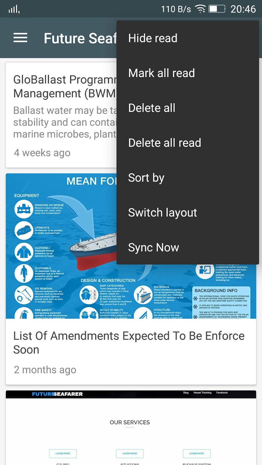 Maritime News Screen 3