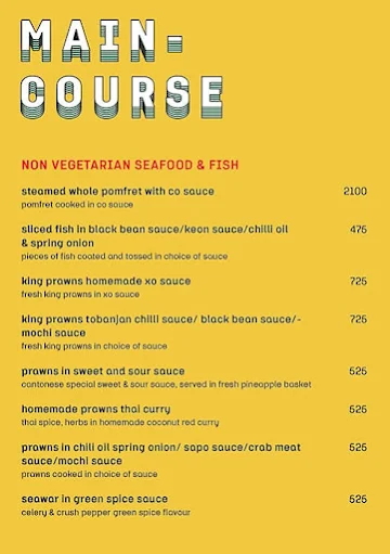 Mekong Folks menu 