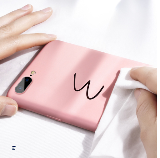 Title 1, Liquid silicone case compatible with Apple. Sof...
