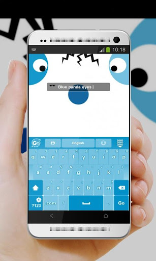 免費下載個人化APP|Blue panda eyes GO Keyboard app開箱文|APP開箱王
