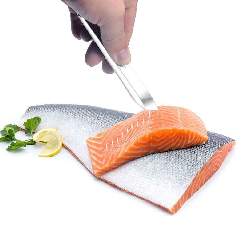 Écailler de poisson en acier inoxydable 430, outil de cuisine pratique. Enlève les écailles facilement, gadget pour la préparation des poissons.
