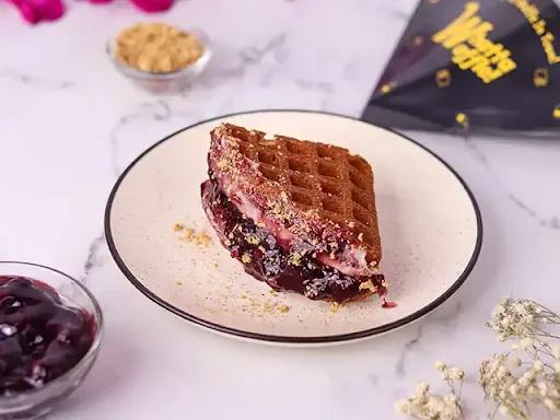 Blueberry Cheesecake Waffle Sandwich