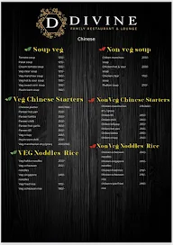 Divine Family Restaurant & Lounge menu 2