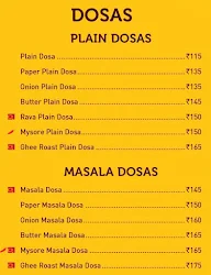 Sagar Ratna menu 2