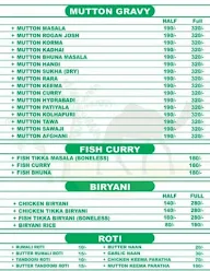 Arabian Seekh Kabab menu 1