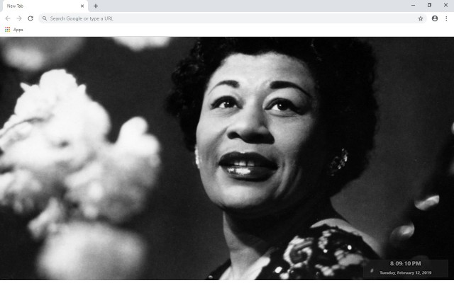 Ella Fitzgerald New Tab Theme