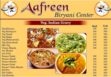 Aafreen Biryani Centre menu 