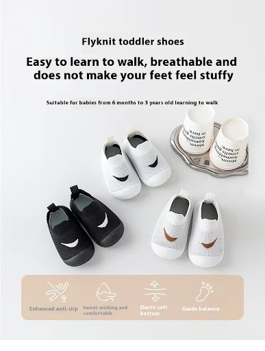 Title 14, Mesh breathable baby toddler shoes with soft, n...