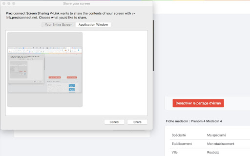 Preciconnect Screen Sharing V-Link