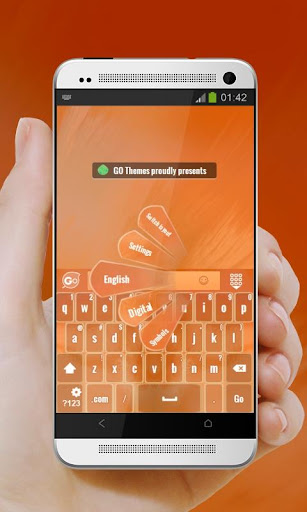 免費下載個人化APP|Orange glare GO Keyboard app開箱文|APP開箱王