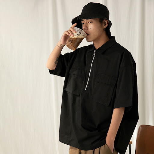 Title 4, Retro Commuter Outdoor Half Zipper Pocket Water...