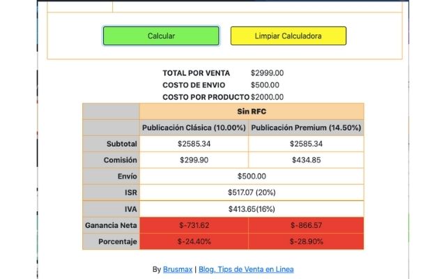 Calculadora MercadoLibre Preview image 5