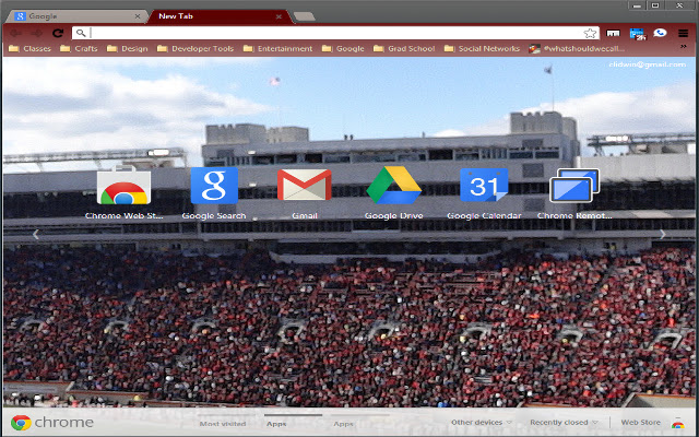 VT Lane Stadium Theme chrome extension