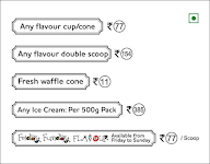 Natural Ice Cream menu 2