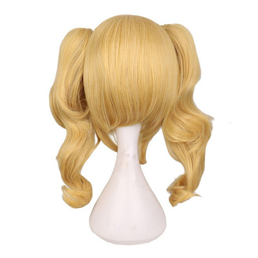Title 4, Anime Style Blonde Wig Headgear for Cosplay. In...