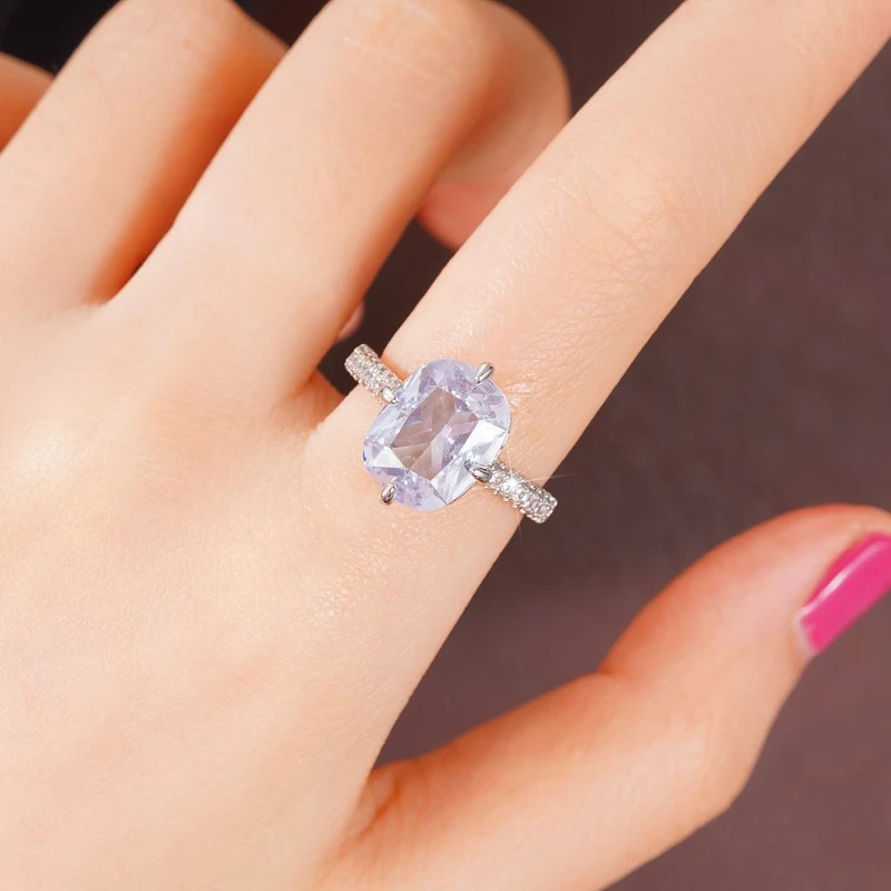 Title 6, Bague en cristal de sucre, sac carré classique ...