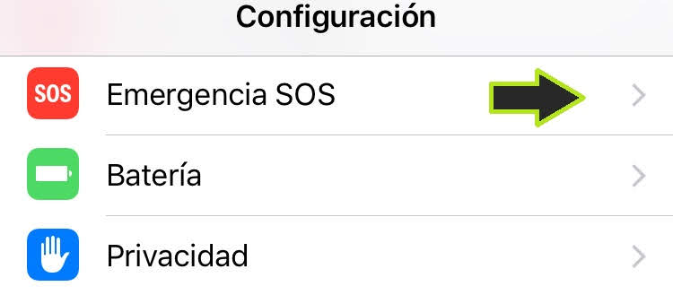 Secciones de configuracion