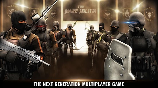 MazeMilitia: LAN, Online Multiplayer Shooting Game Screenshot