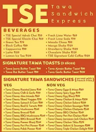 Tse - Tawa Sandwich Express menu 1