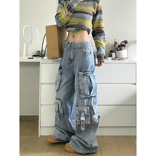 Title 5, American Street Workwear Wide Leg Jeans Design ...