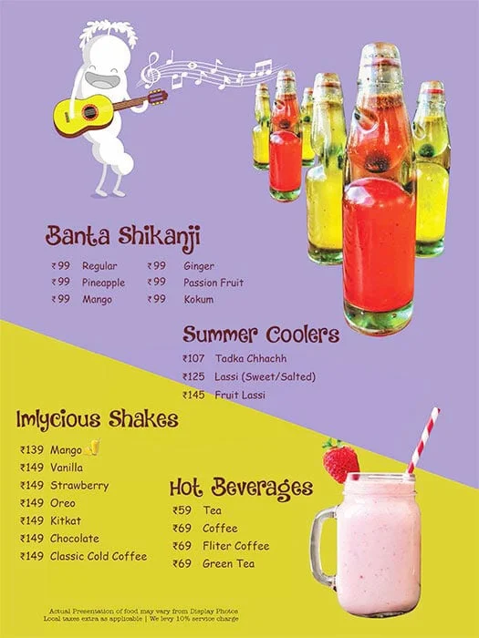 Imly Cafe menu 