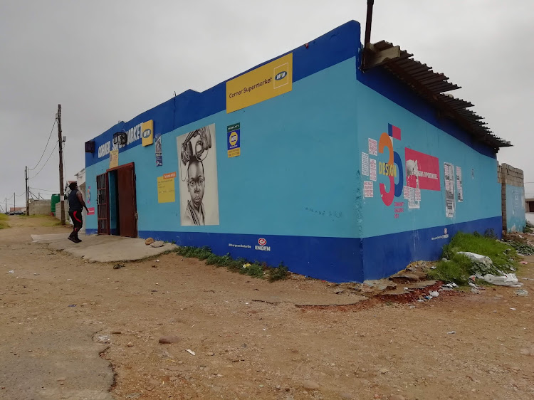 The Corner SuperMarket in Bafana Street, Salamntu, is one of seven spaza shops whose walls will carry the educational murals