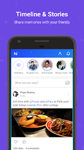 hike messenger: Stickers, Hidden Chat, Timeline Screenshot