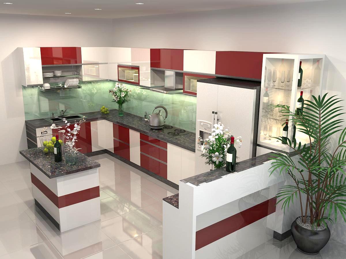 nội thất phòng bếp nhà ống