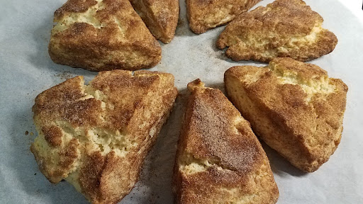 Baked snickerdoodle scones